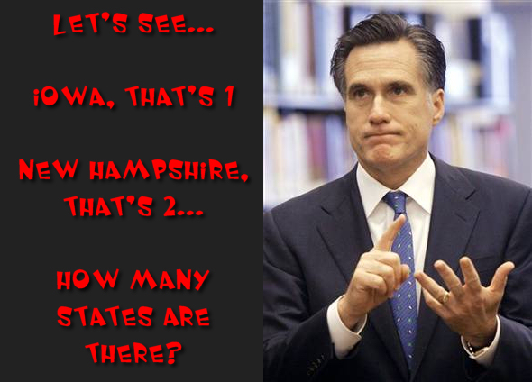 GOP front-runner Mitt Romney checks his campaign strategy after a ...